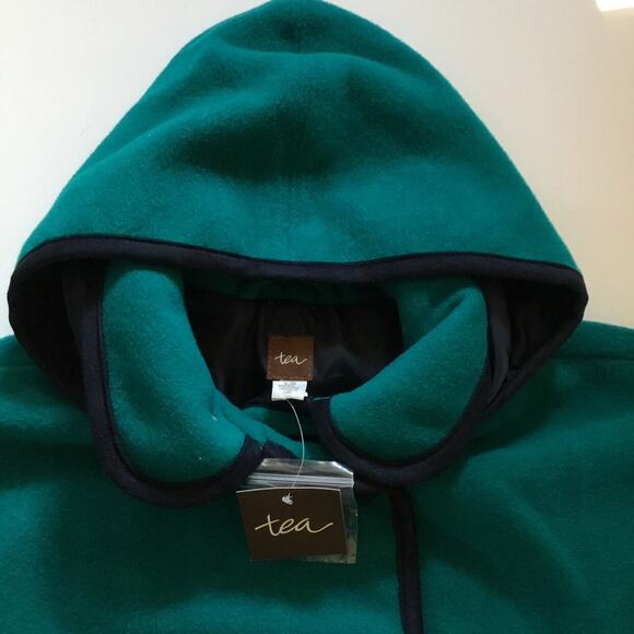 NWT Tea Collection Wool Blend Eastside Cape Coat - Picture 4 of 7